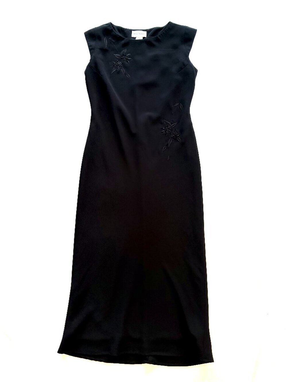 Vintage black dress 6 beaded
